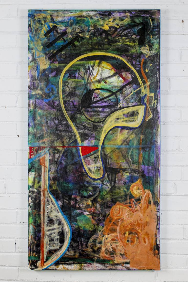 Original Abstract Expressionism Abstract Painting by Ron Wilde