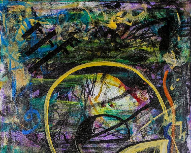 Original Abstract Expressionism Abstract Painting by Ron Wilde