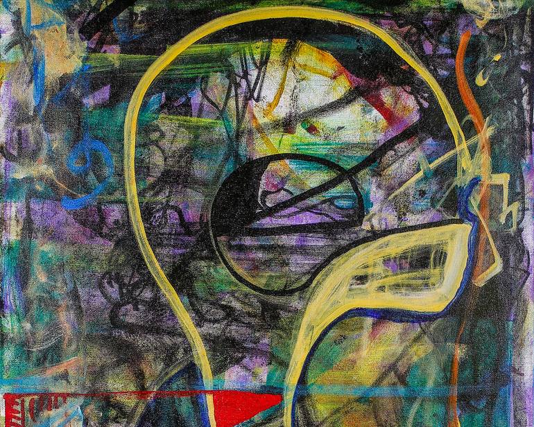 Original Abstract Expressionism Abstract Painting by Ron Wilde