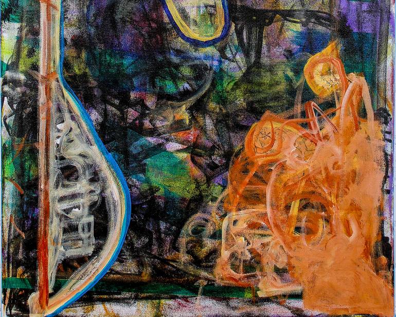 Original Abstract Expressionism Abstract Painting by Ron Wilde
