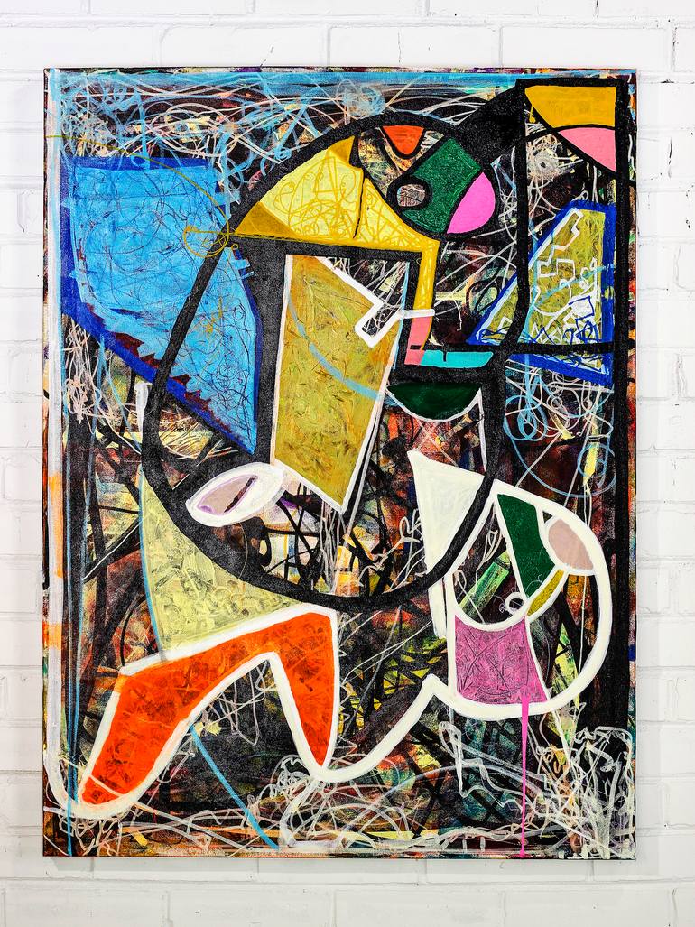 Original Abstract Expressionism Abstract Painting by Ron Wilde