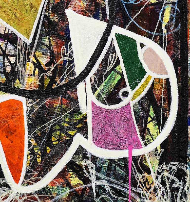 Original Abstract Expressionism Abstract Painting by Ron Wilde