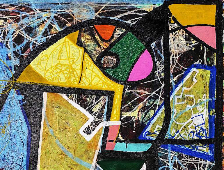 Original Abstract Expressionism Abstract Painting by Ron Wilde