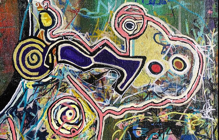 Original Abstract Expressionism Abstract Painting by Ron Wilde