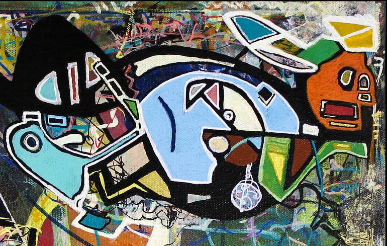 Original Abstract Expressionism Abstract Painting by Ron Wilde