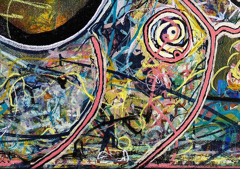 Original Abstract Expressionism Abstract Painting by Ron Wilde