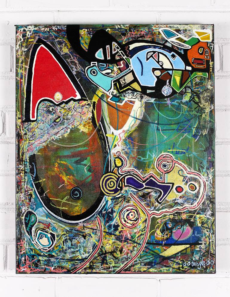 Original Abstract Expressionism Abstract Painting by Ron Wilde