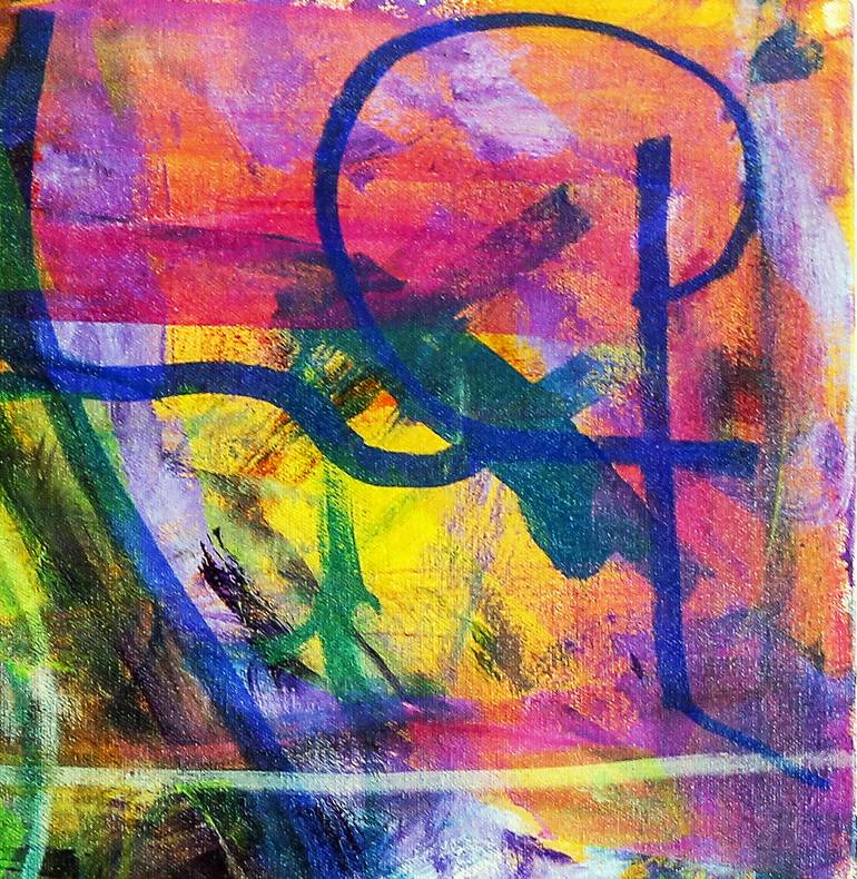 Original Abstract Expressionism Abstract Painting by Ron Wilde