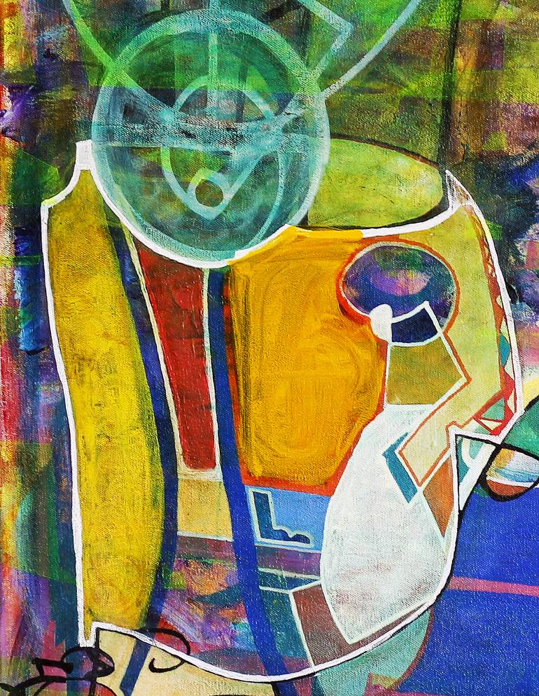 Original Abstract Expressionism Abstract Painting by Ron Wilde