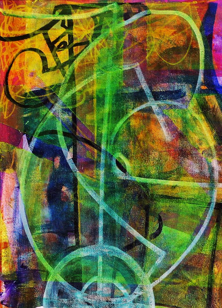 Original Abstract Expressionism Abstract Painting by Ron Wilde
