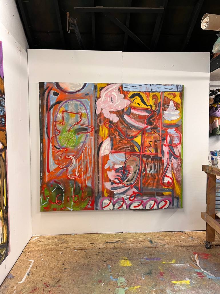 Original Painterly Abstraction Abstract Painting by Ronan Bowes