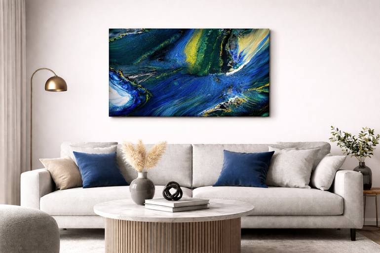 Original Abstract Expressionism Abstract Painting by Mihaela Colciu
