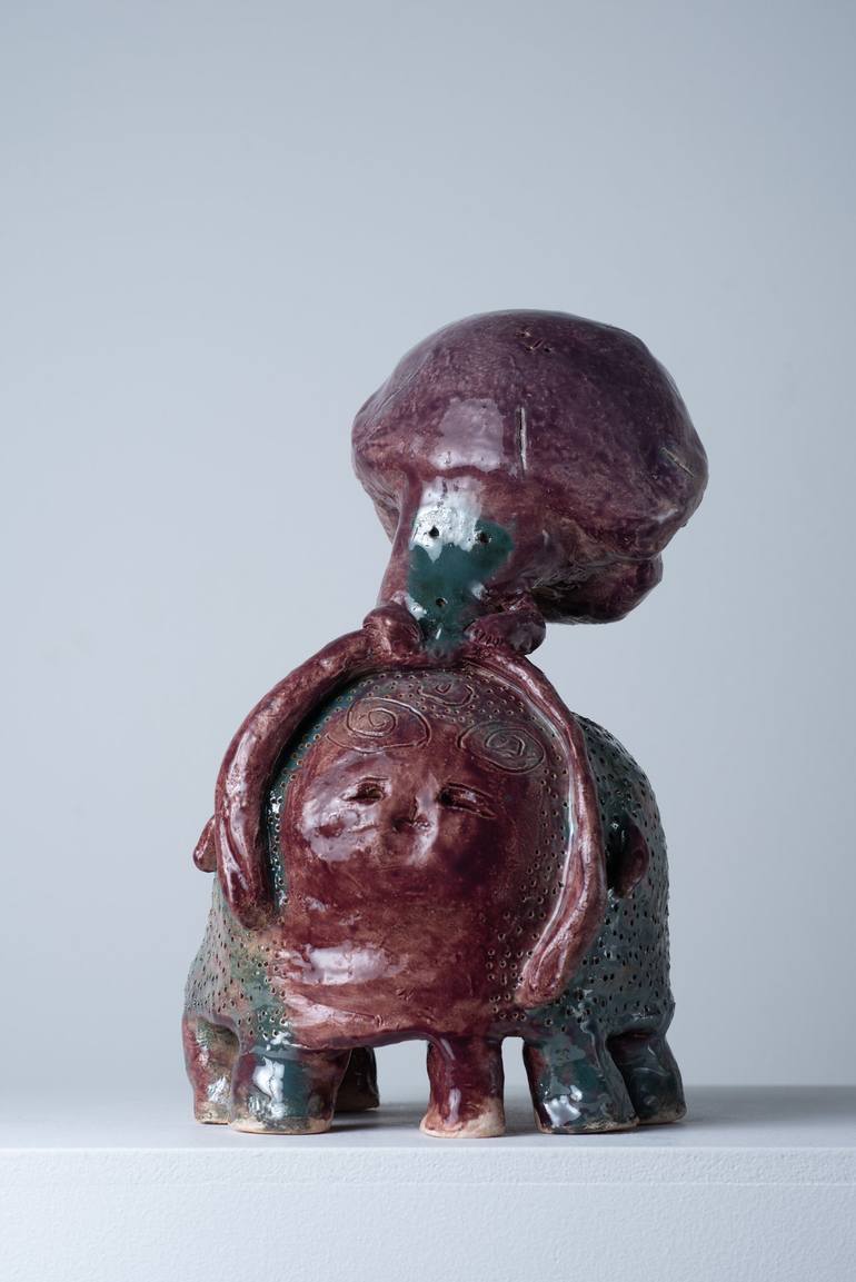 Original Figurative Animal Sculpture by Aleksandra Zawada