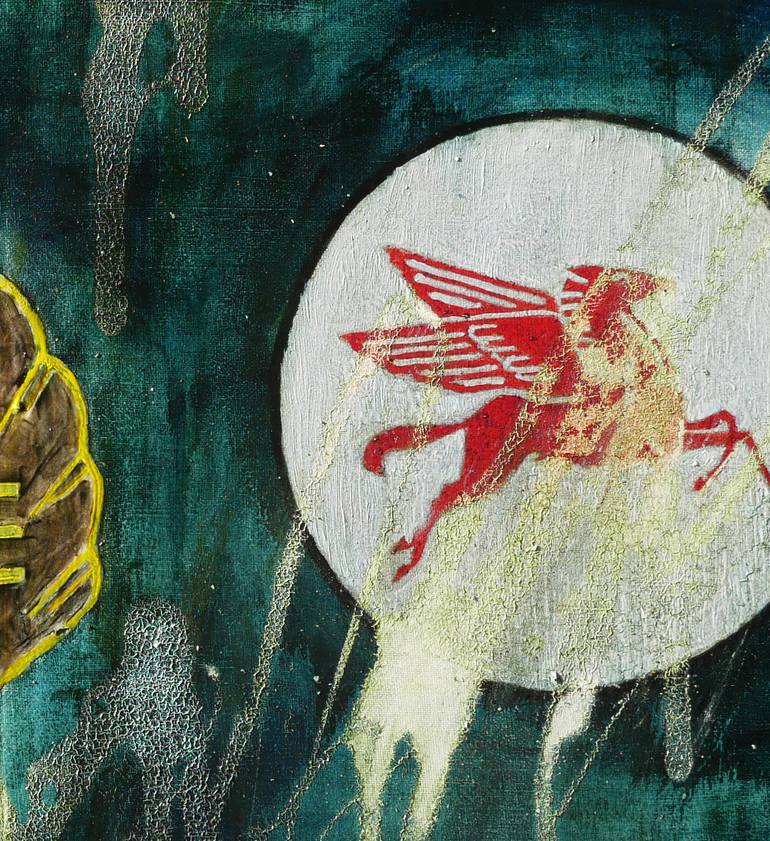 Original Conceptual Pop Culture/Celebrity Painting by Benjamin Mitchell