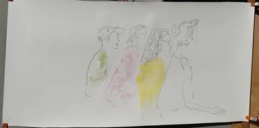 Print of Figurative People Paintings by Benjamin Mitchell