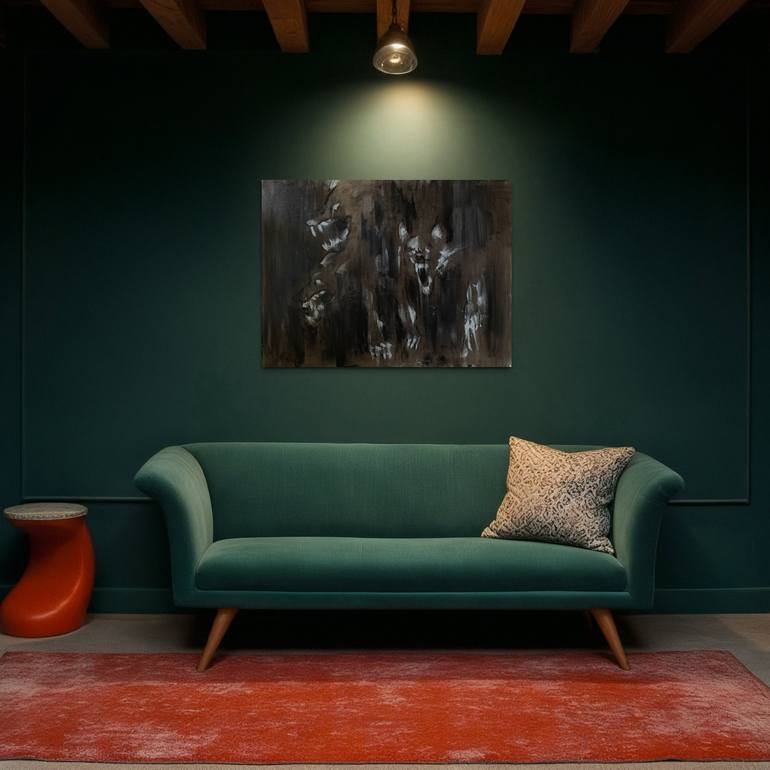 Original Abstract Expressionism Abstract Painting by Yu Sol