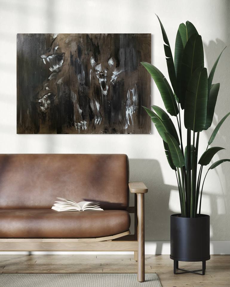 Original Abstract Expressionism Abstract Painting by Yu Sol