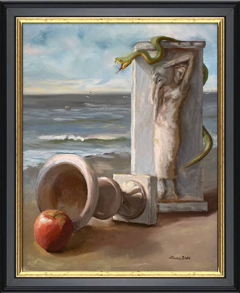 Original Surrealism Still Life Painting by Grace Diehl