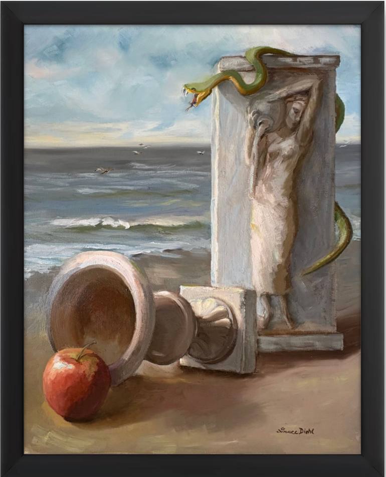 Original Surrealism Still Life Painting by Grace Diehl