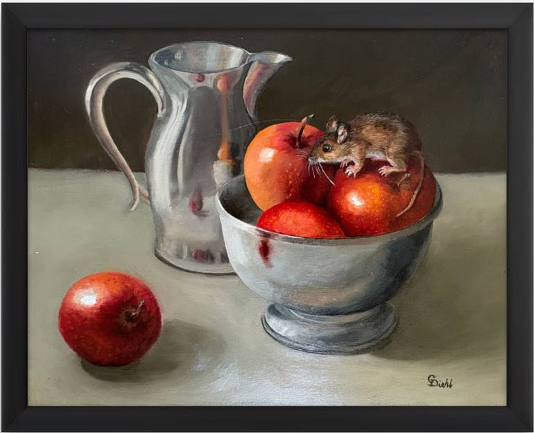 Original Photorealism Still Life Painting by Grace Diehl