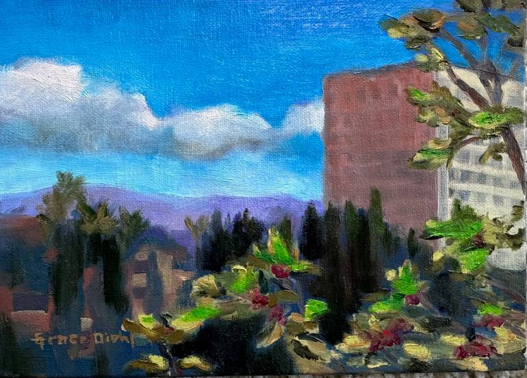 Original Architecture Painting by Grace Diehl | Impressionism Art on Canvas | Building View