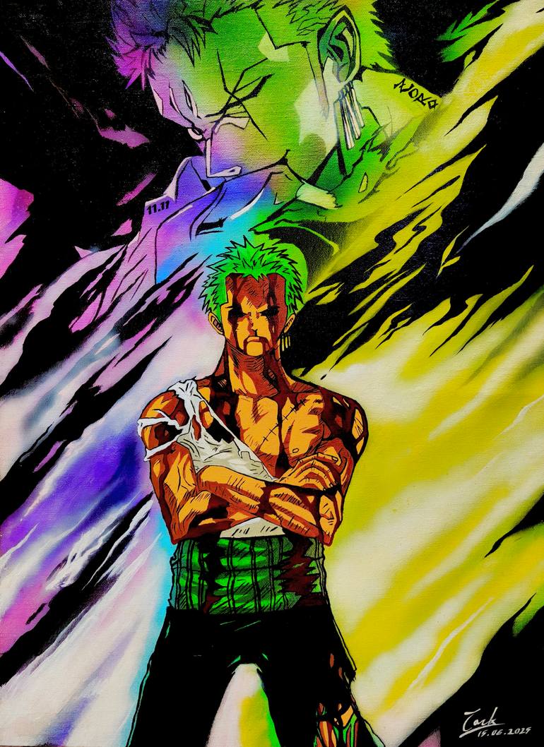 ZORO NOTHING HAPPENED Painting by Faizal Aziz Shaikh | Saatchi Art