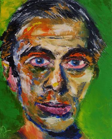 Print of Expressionism Portrait Paintings by Alan Derwin