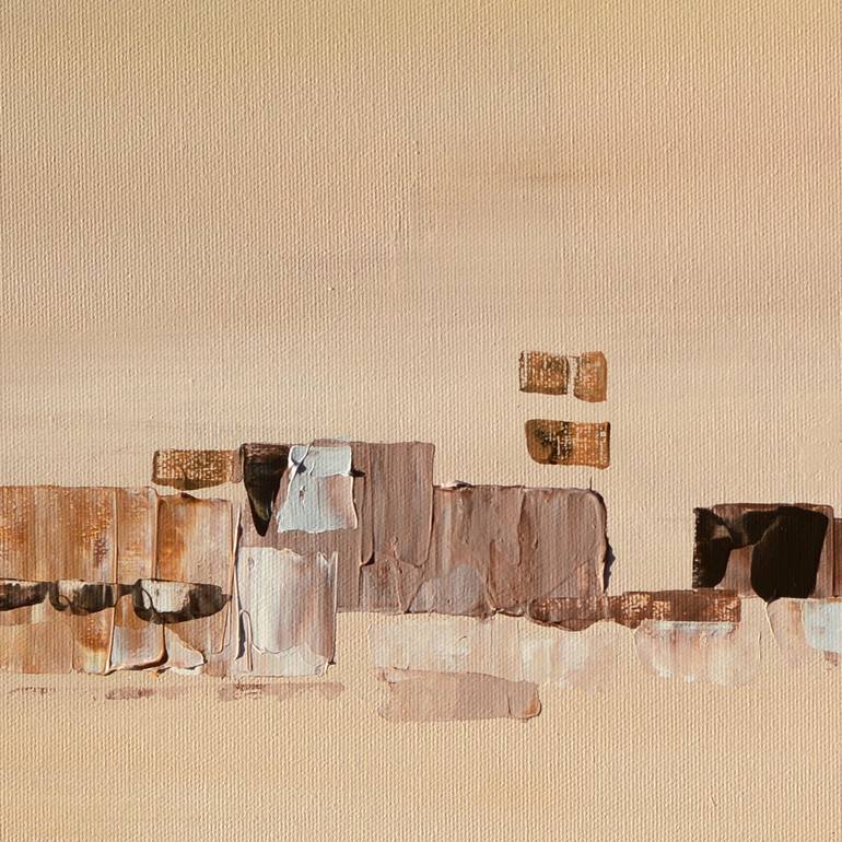 Original Abstract Architecture Painting by Milen Art