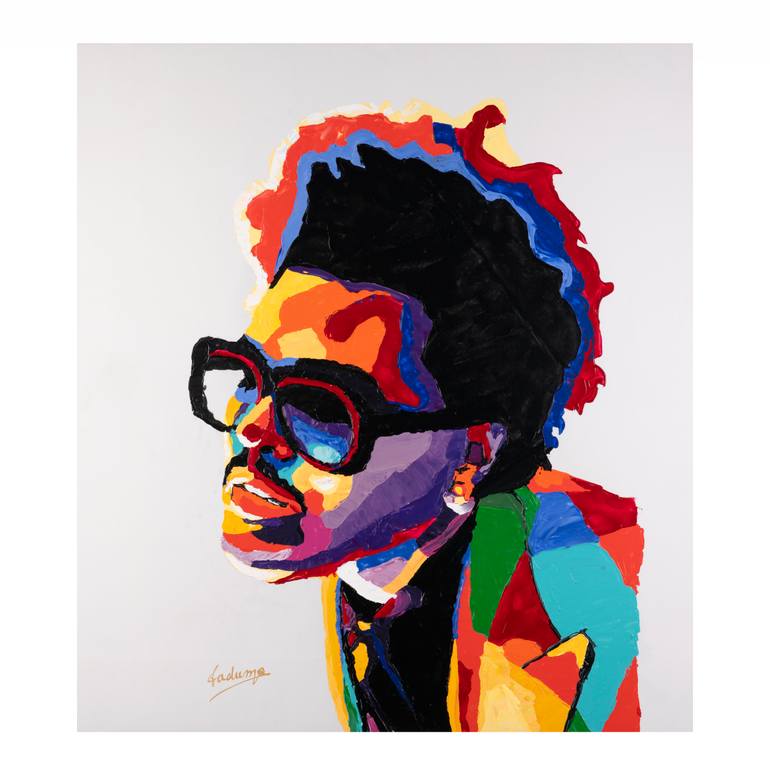 Original Famous Painting by Fadumo Art  Pop Art Art on Canvas  THEWEEKND PORTRAIT