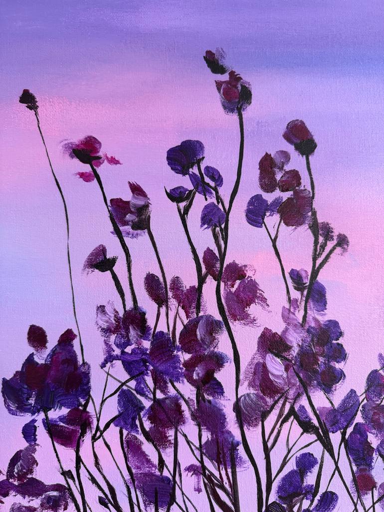 Original Contemporary Floral Painting by Jothi Kanayalal