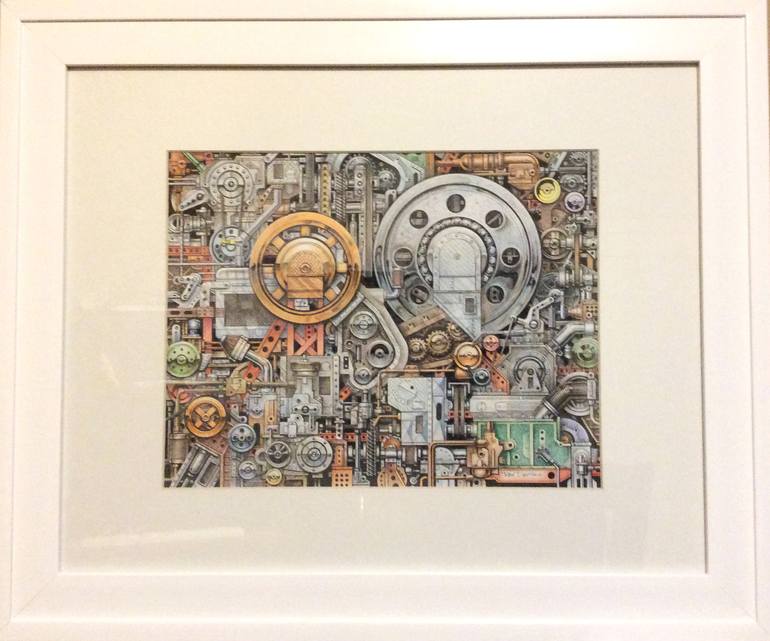 Original Illustration Science/Technology Drawing by Ronald Davison