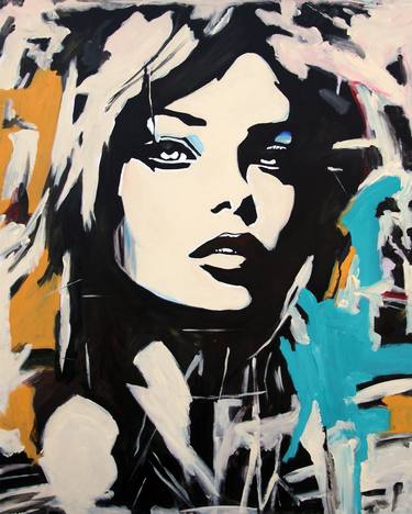 Original Abstract Portrait Paintings by Lee Wise