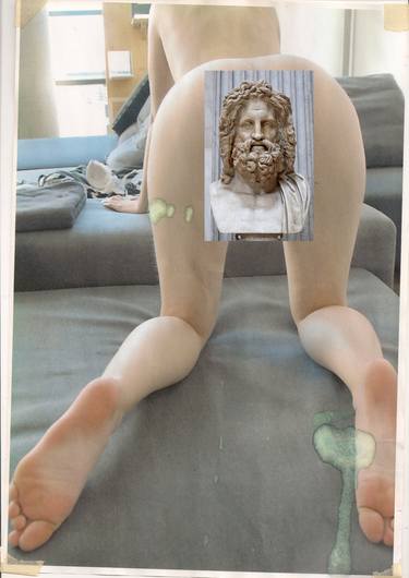 Original Figurative Nude Collage by Adrien Patout