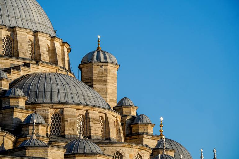 Original Architecture Photography by Taner Doger | Photorealism Art on Paper | Domes And Shadows