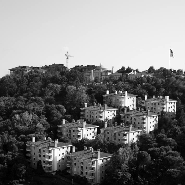 Original Architecture Photography by Taner Doger | Photorealism Art on Paper | Buildings and Sunset