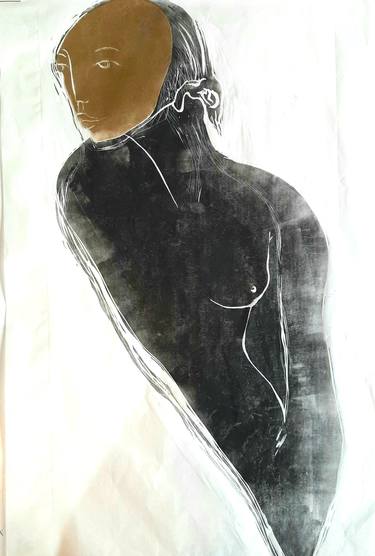 Original Figurative Body Printmaking by Corine Pagny