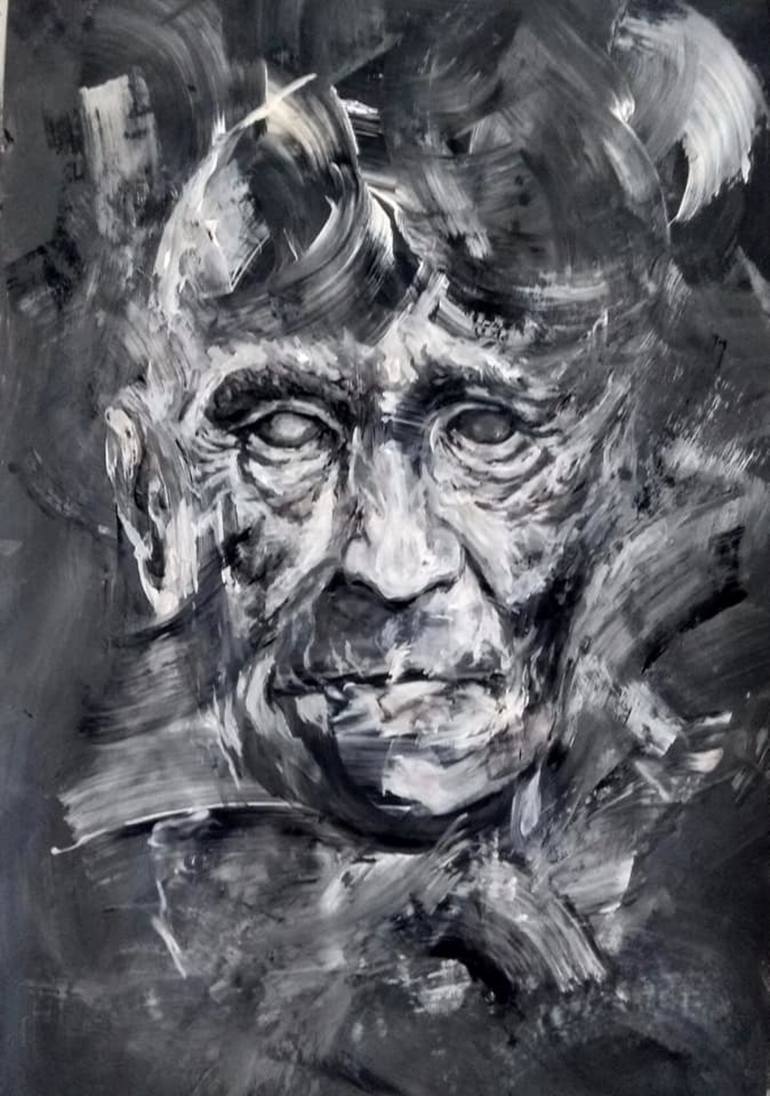 The Face of Time Painting by Luke Gray | Saatchi Art