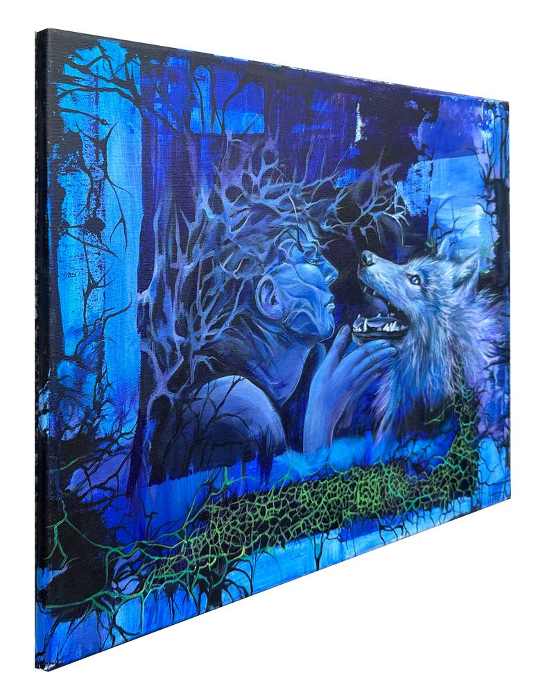 Original Surrealism Classical Mythology Painting by Pamela Mower-Conner