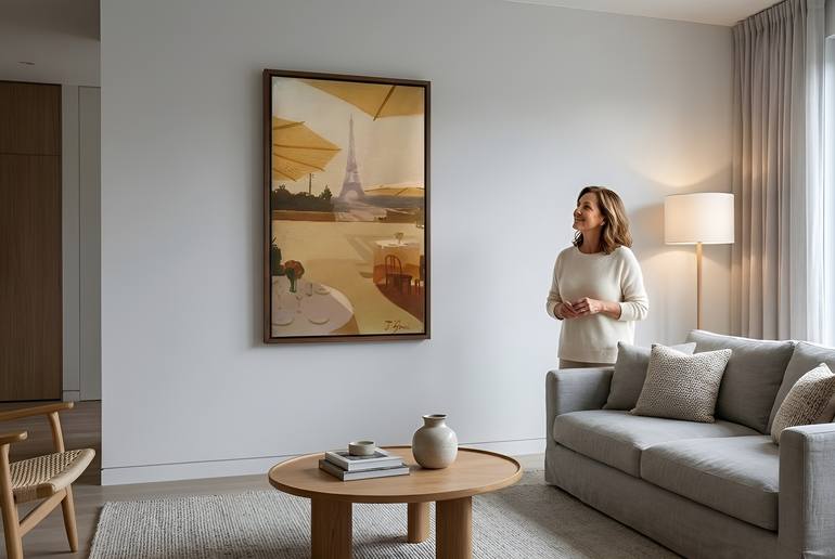 Original Impressionism Cities Painting by Julia Smol