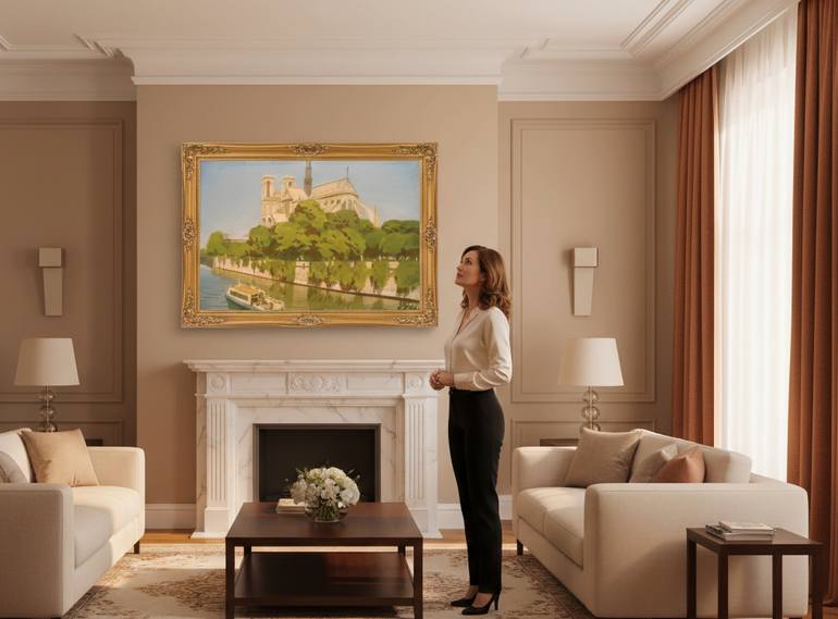 Original Impressionism Architecture Painting by Julia Smol
