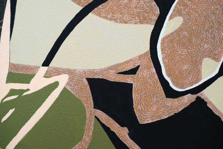 Original Abstract Floral Painting by Thierry Legrand
