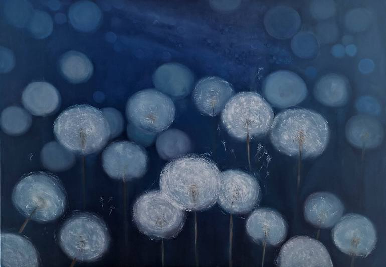 Original Abstract Painting by Alina Andrijevskaja | Abstract Expressionism Art on Canvas | Where the Night Holds Light
