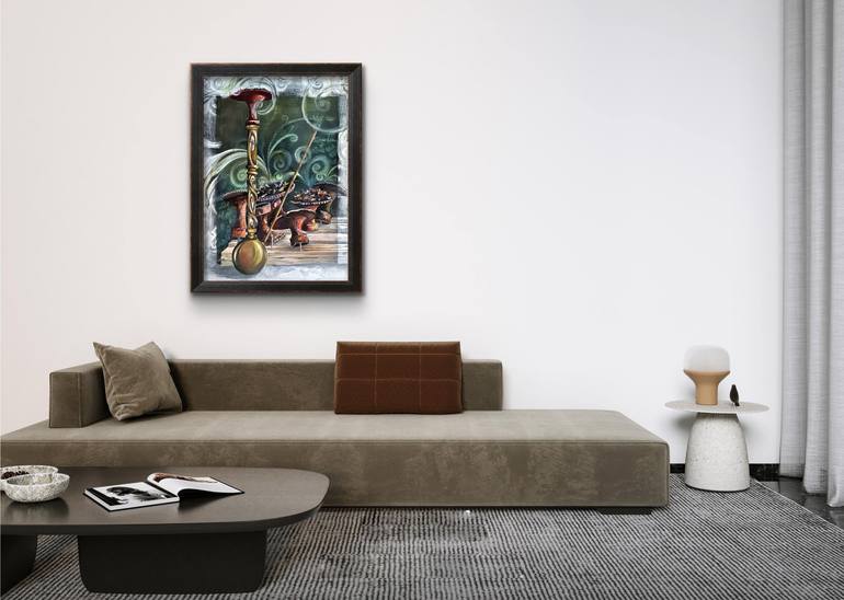 Original Symbolism Abstract Painting by Tarneem Mohssen