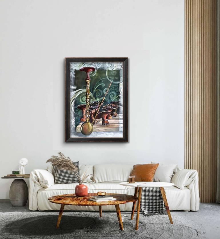 Original Symbolism Abstract Painting by Tarneem Mohssen