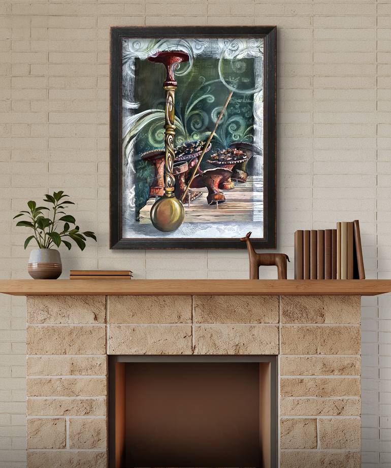Original Symbolism Abstract Painting by Tarneem Mohssen