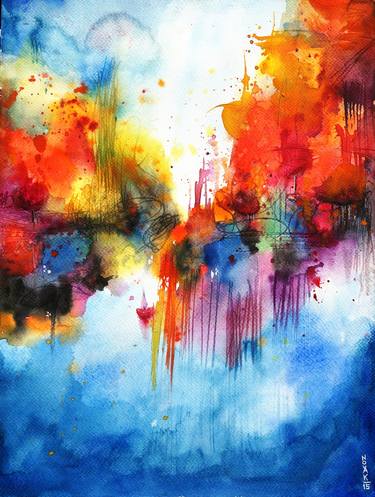 Print of Abstract Landscape Paintings by Dreya Novak