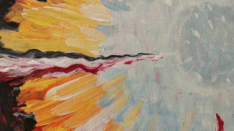 Original Abstract Expressionism Abstract Painting by Shivaikhya Perabathula