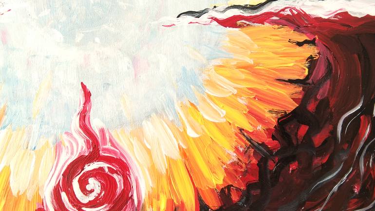 Original Abstract Expressionism Abstract Painting by Shivaikhya Perabathula
