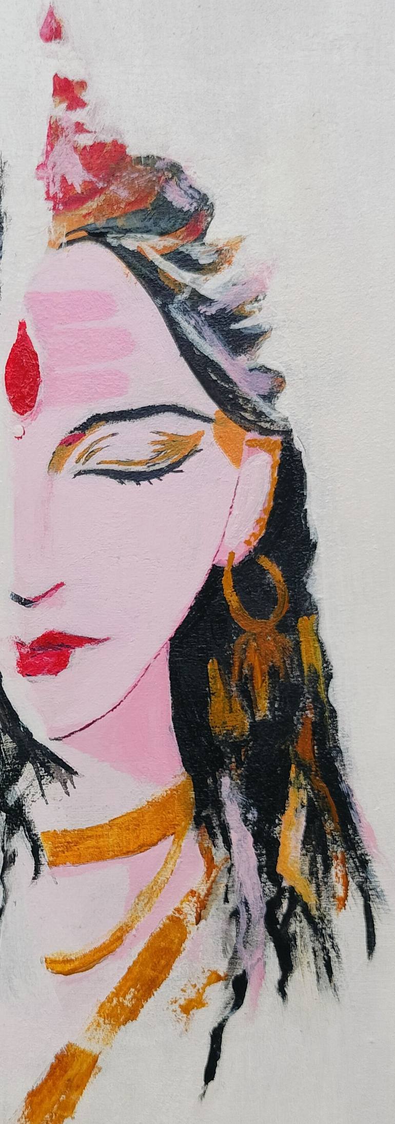 Original Abstract Expressionism Abstract Painting by Shivaikhya Perabathula