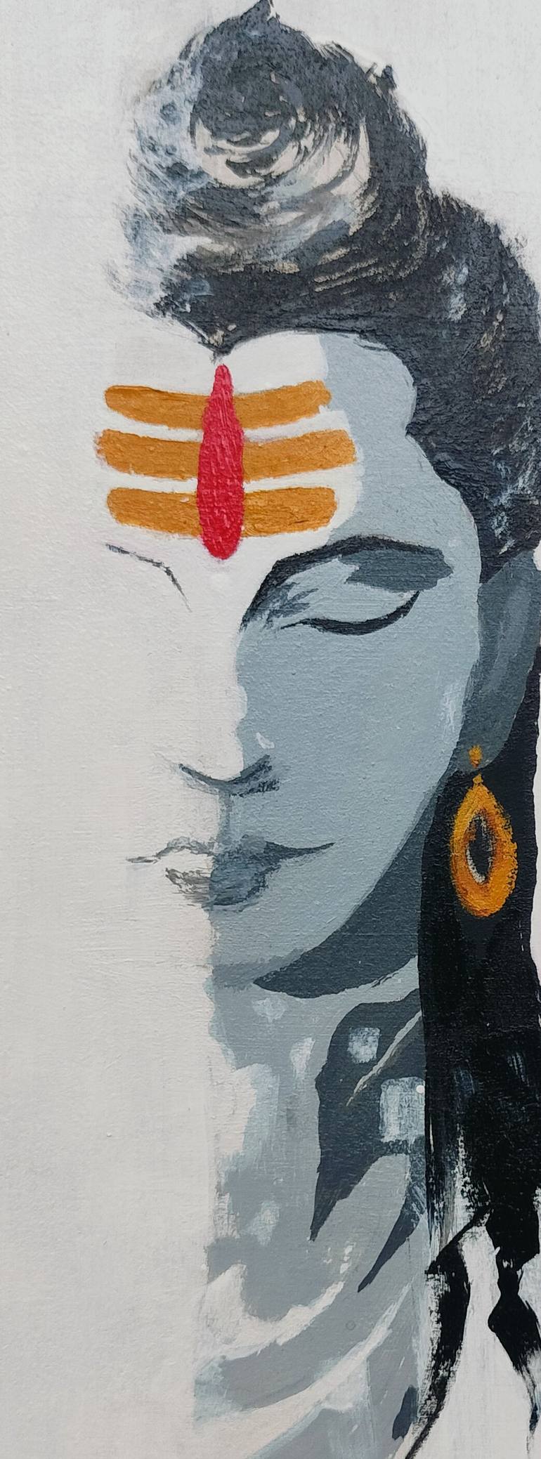 Original Abstract Expressionism Abstract Painting by Shivaikhya Perabathula